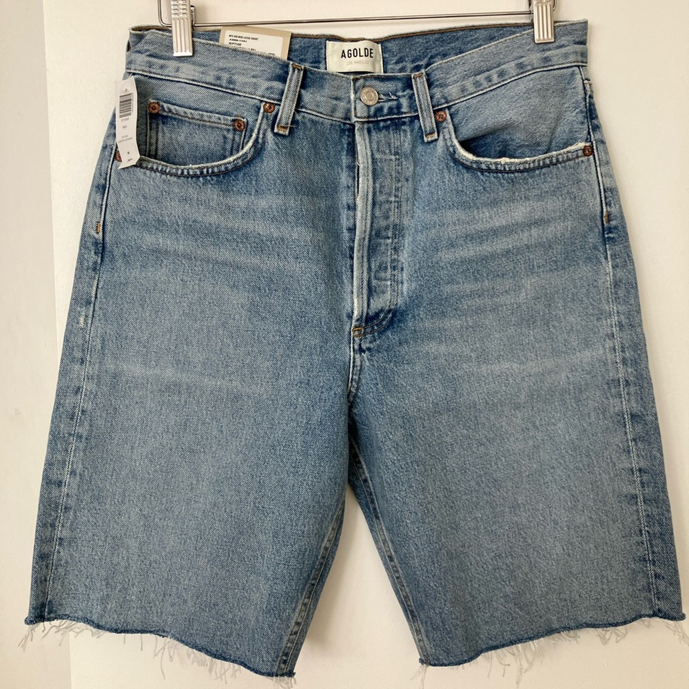 Agolde 90s mid rose short in riptide